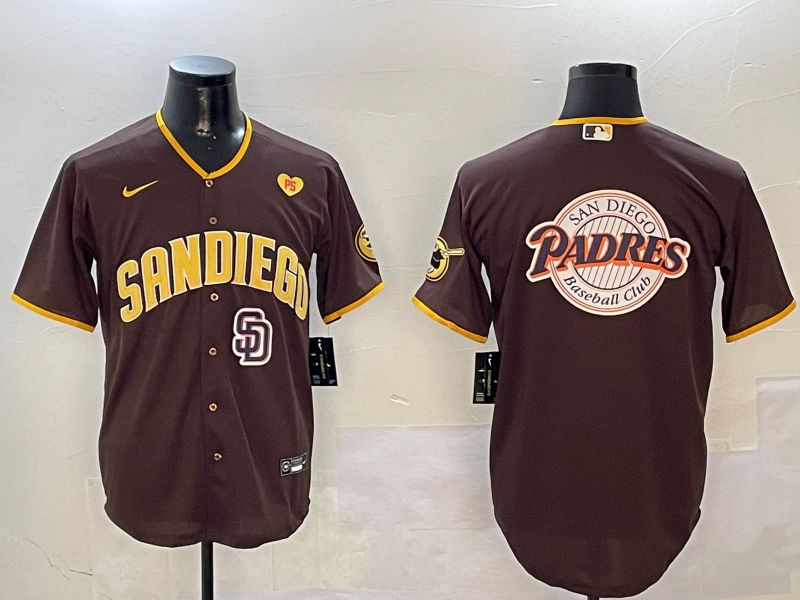Men San Diego Padres Blank Brown Game 2024 Nike MLB Jersey style 01089->san diego padres->MLB Jersey